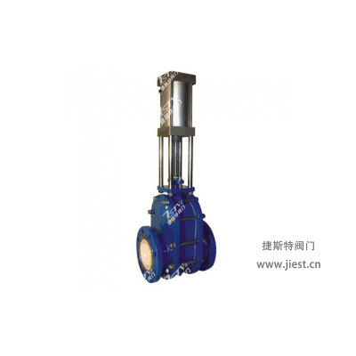 氣動陶瓷雙閘板閥JZ644TC